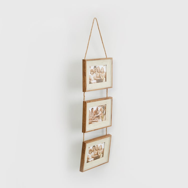 Sepia Trio Rope Photo Frame