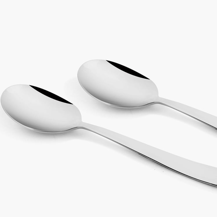 MONTAVO BY FNS Verona Serving Spoon - Set of 2 - Silver