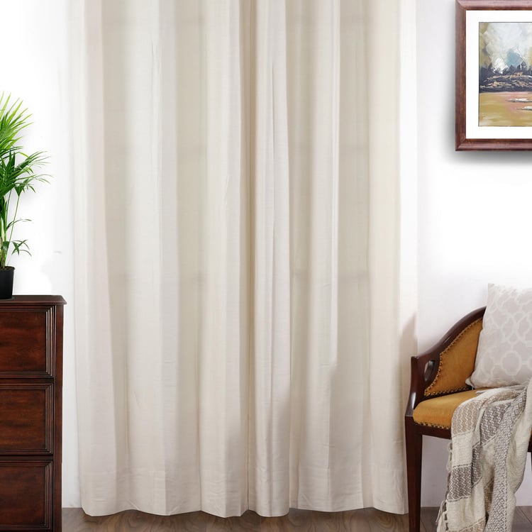 MASPAR Tussah Silk Door Curtain Pair - 96 x 228 cm