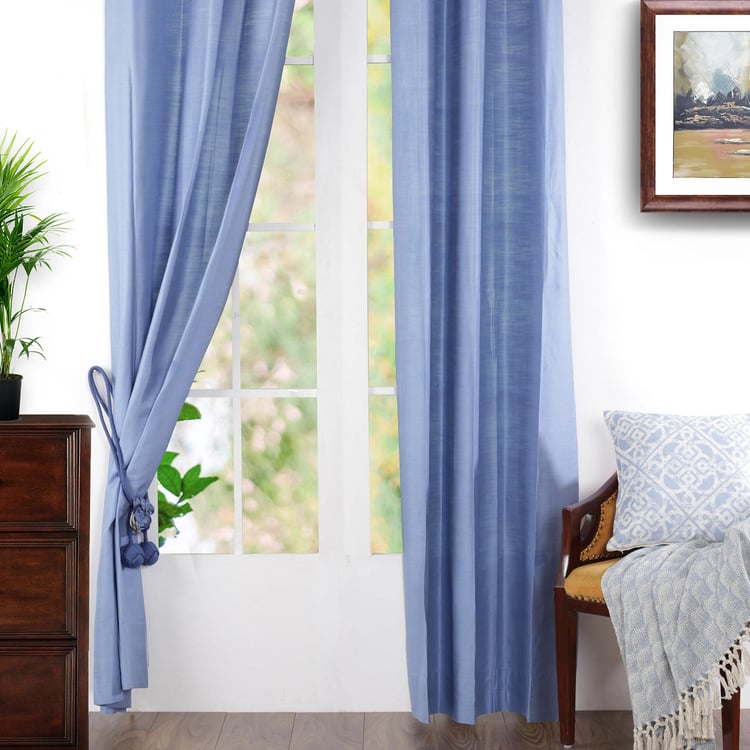 MASPAR Textured Door Curtain Pair - 96 cm x 228 cm