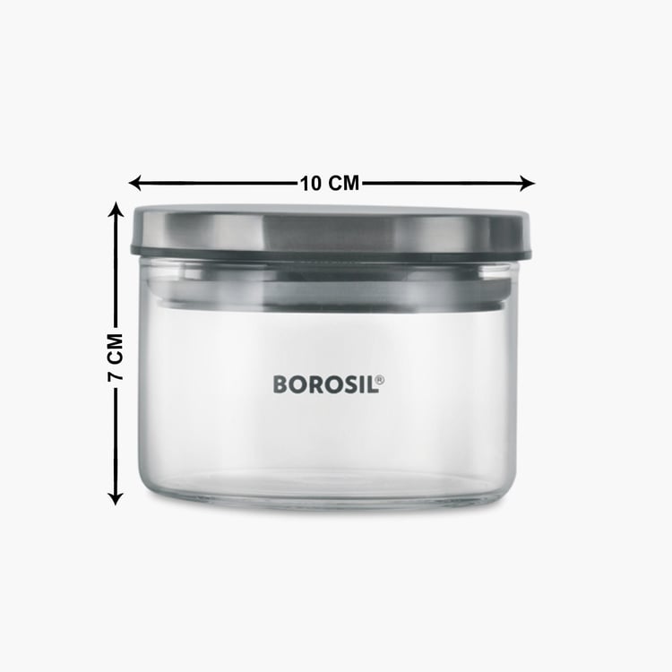 BOROSIL Storage Container Glass Jars- Set of 2- 300ml