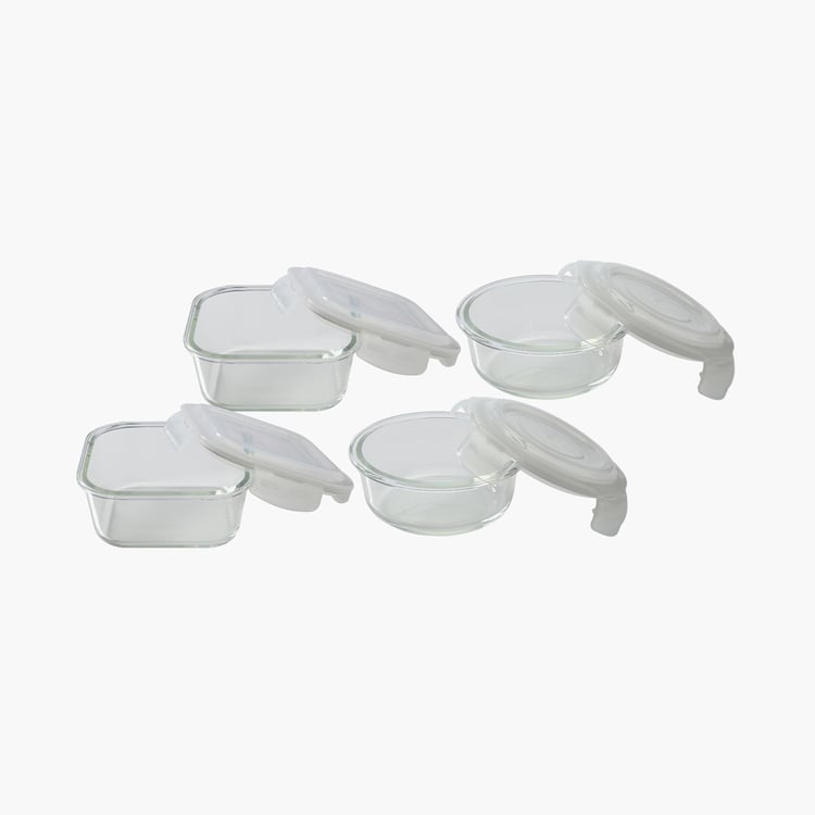 BOROSIL Lunch Box with Bag - Set of 4