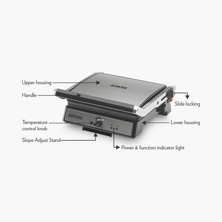 BOROSIL Super Jumbo Grill Sandwich Maker