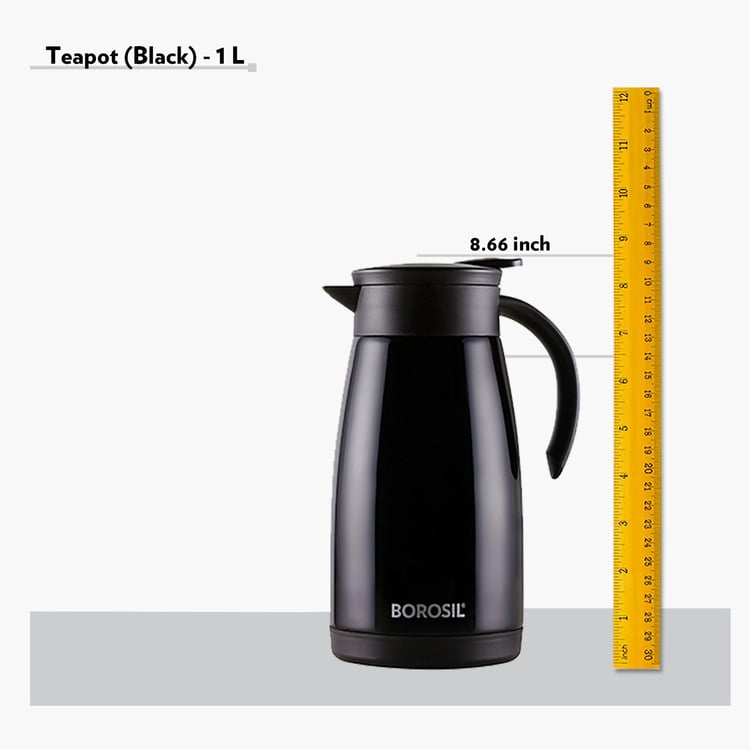 BOROSIL Solid Stainless Steel Kettle - 1000 ml