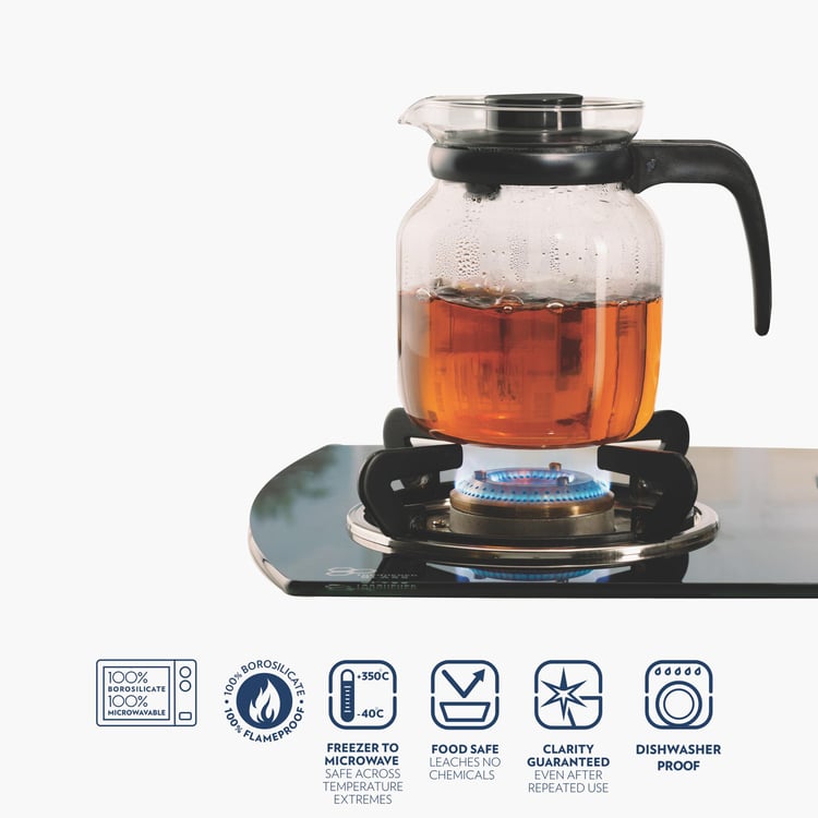 BOROSIL Carafe Glass Kettle With Stainer- 650 ml