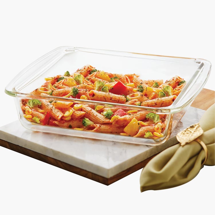 BOROSIL Square Dish With Handle - 1.6 L