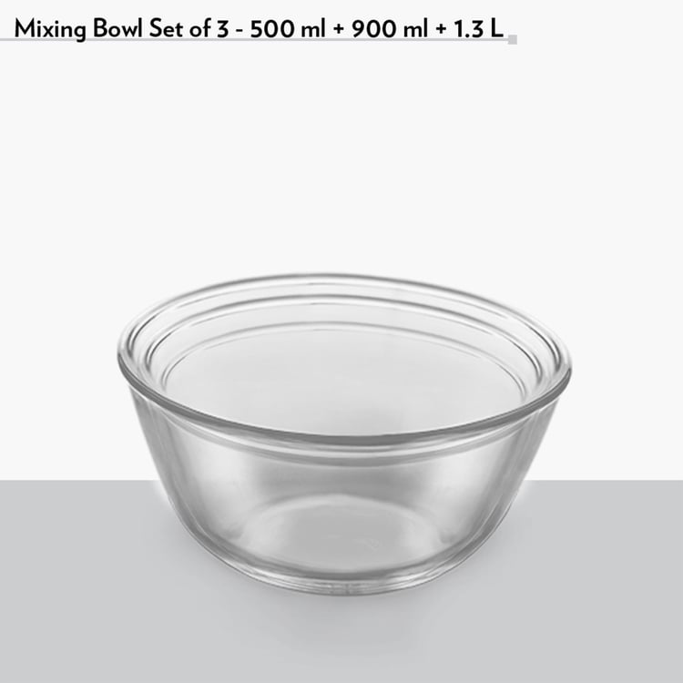 BOROSIL Microwaveble Mixing Bowl - Set of 3