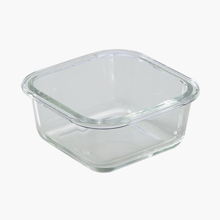 BOROSIL Klip And Store Square Tiffin Box with Bag - Set of 2 - 320ml