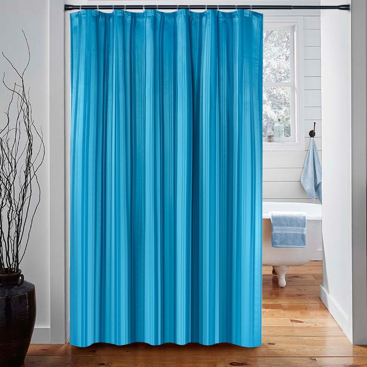 Deco Window Water Repellant Shower Curtain with Hooks