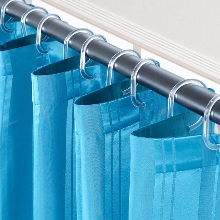 Deco Window Water Repellant Shower Curtain with Hooks