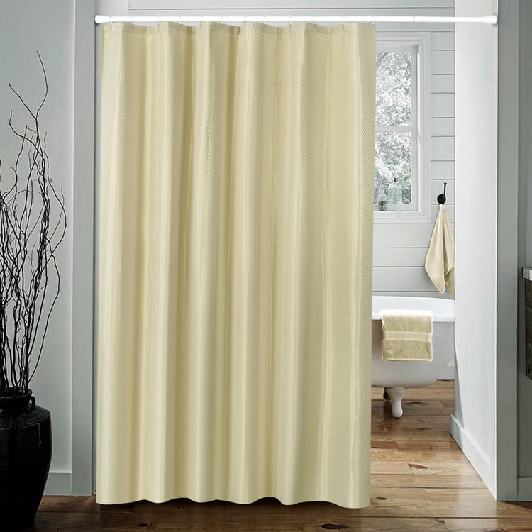 Deco Window Water Repellant Shower Curtain with Hooks