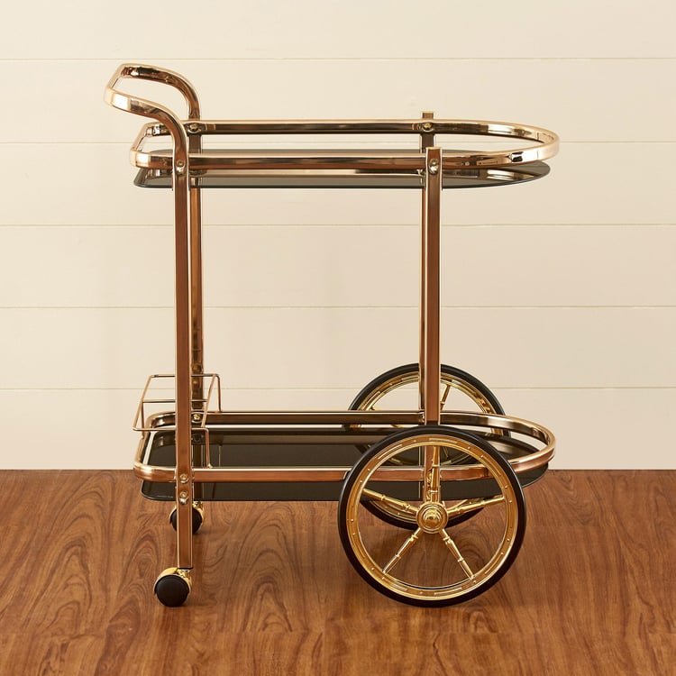 Nautica Serving Trolley - Gold