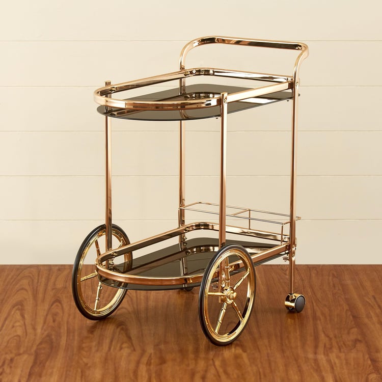 Nautica Serving Trolley - Gold