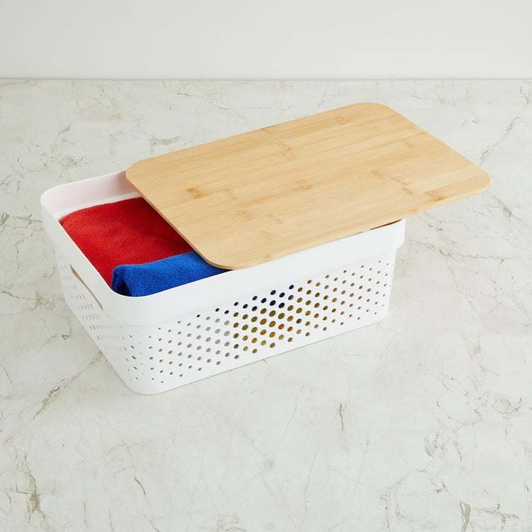 Regan Infinity laundry Basket With Bamboo Lid