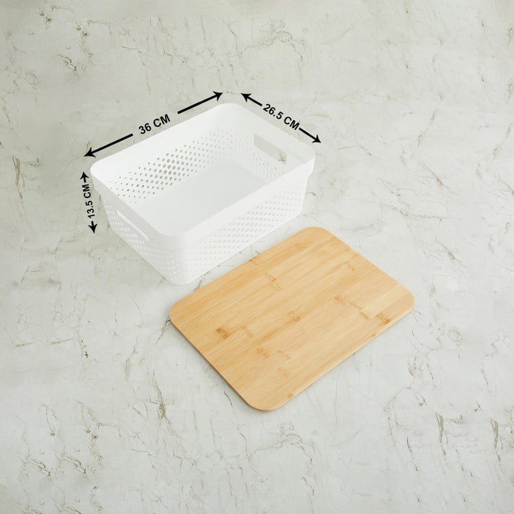 Regan Infinity laundry Basket With Bamboo Lid
