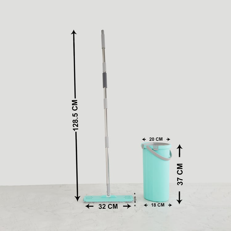 Indus Polypropylene Flat Mop with Bucket