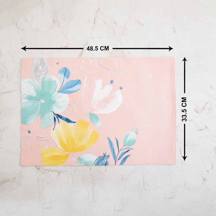 Meadows Blossom Printed Reversible Placemat - 33.5 x 48.5 cm