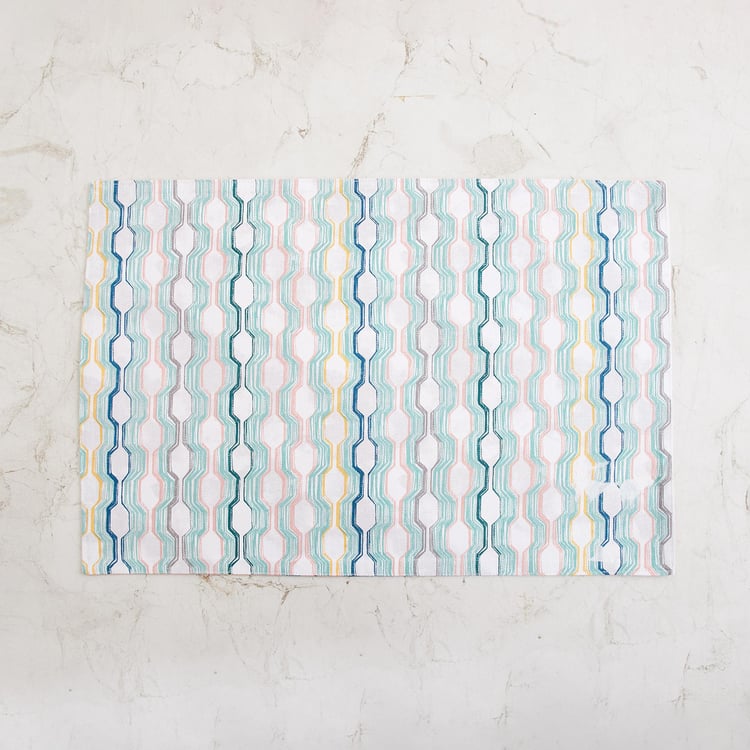 Meadows Blossom Printed Reversible Placemat - 33.5 x 48.5 cm