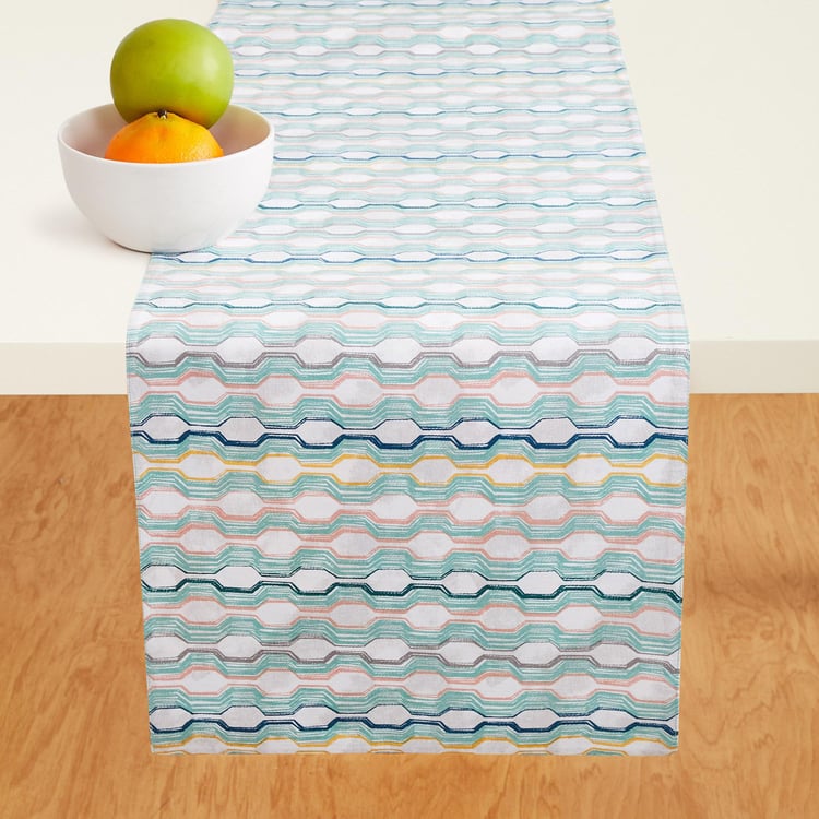 Meadows Printed Reversible Table Runner - 33 x 180 cm