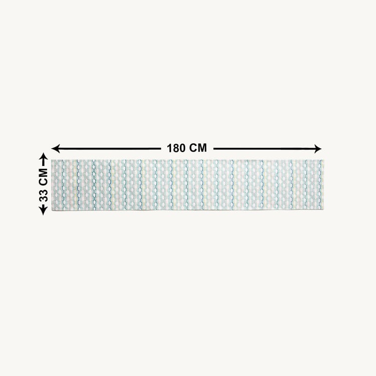 Meadows Printed Reversible Table Runner - 33 x 180 cm