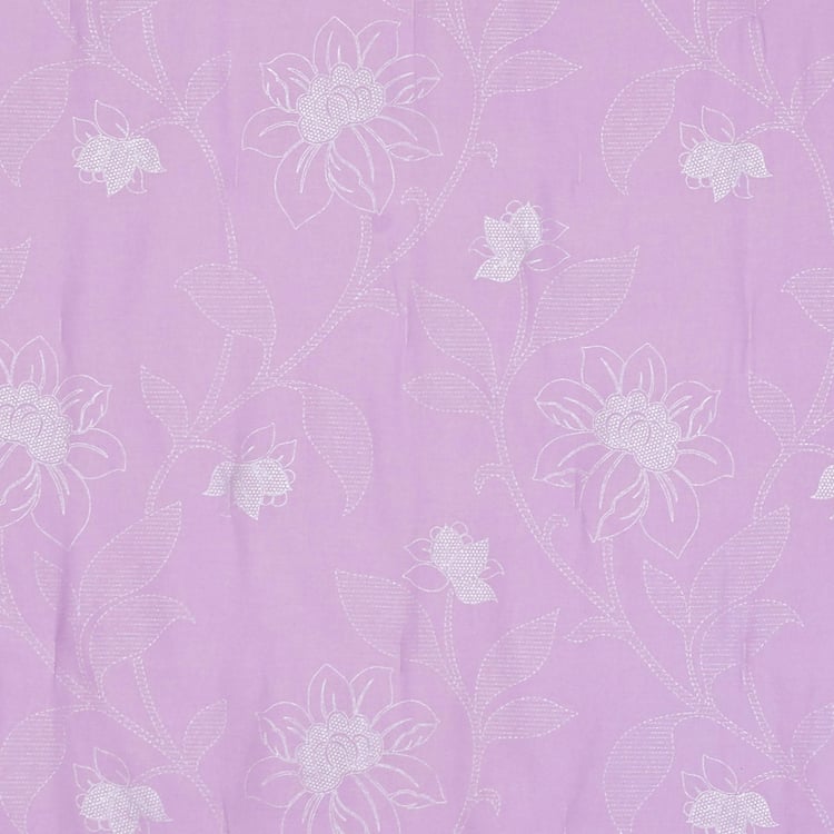 Summer Palace Purple Printed Reversible Double Comforter - 228 x 274 cm