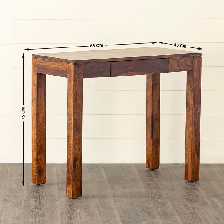 Helios Dude Budget Brown Sheesham Wood Study Table