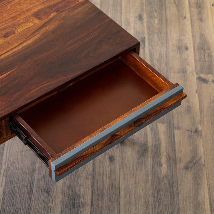Helios Sandar Brown Sheesham Wood Coffee Table