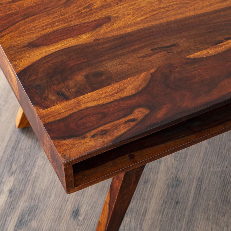 Helios Sandar Brown Sheesham Wood Coffee Table