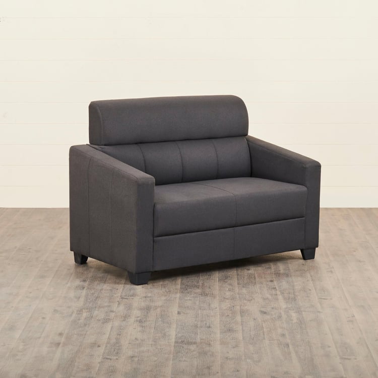 Helios Lazio Fabric 2-Seater Sofa - Grey
