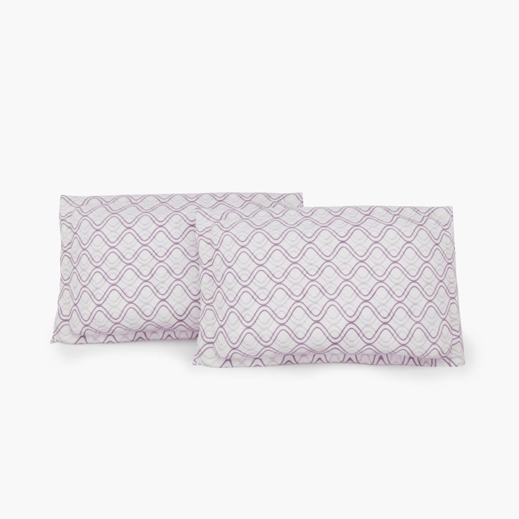 SWAYAM Pastel Vogue  5-Pc. XL Double Bedsheet  Set - 274 x 274 cm