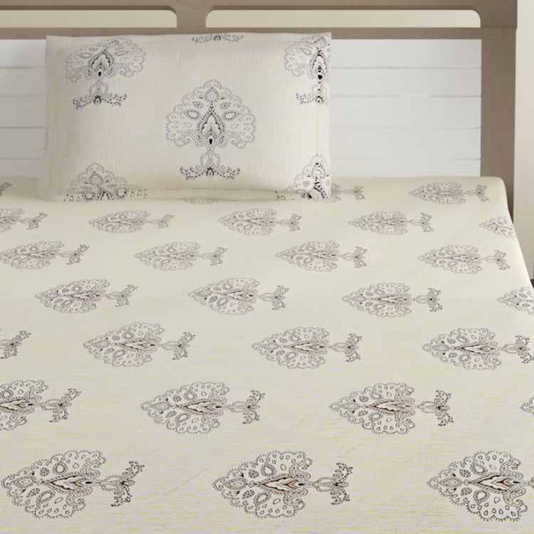 SWAYAM Ananda Printed 2-Pc. Single Bedsheet Set - 150 x 225 cm