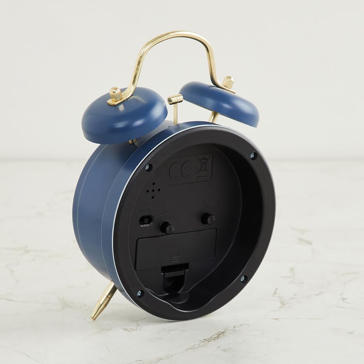 Colour Connect Blue Round Alarm Clock