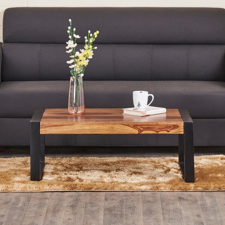 Helios Besta Sheesham Wood Coffee Table - Brown