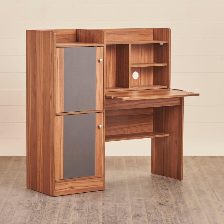 Quadro Nxt Flip Study Desk - Brown