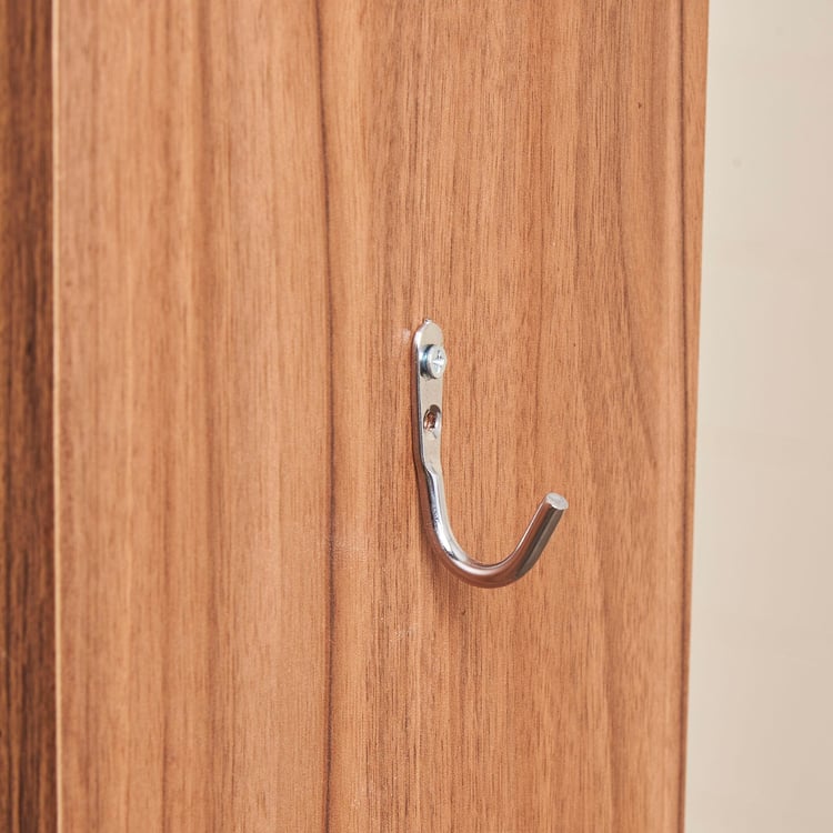 Quadro Nxt Edge Study Table with Cabinet - Brown