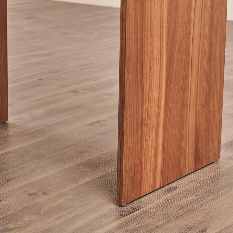 Quadro Nxt Edge Study Table with Cabinet - Brown