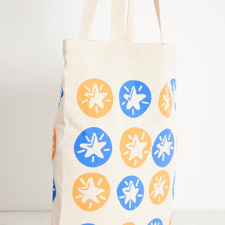 Corsica Printed Cotton Handbag