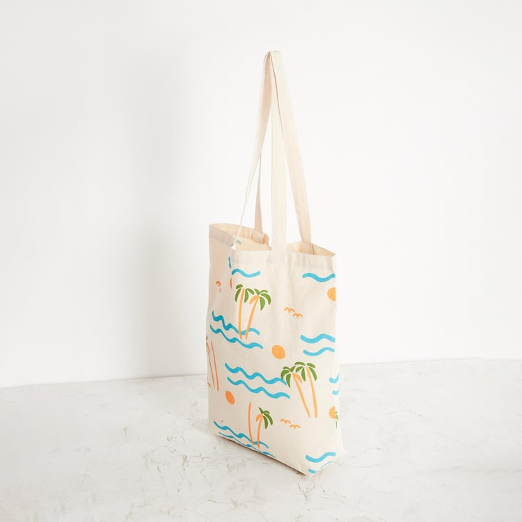 Corsica Printed Cotton Handbag