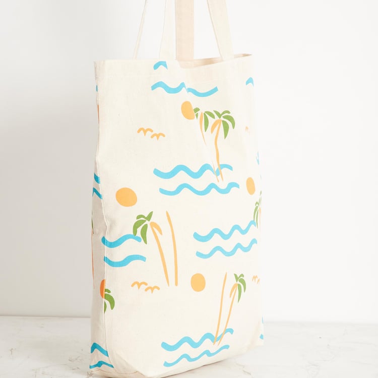 Corsica Printed Cotton Handbag