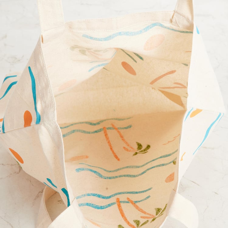 Corsica Printed Cotton Handbag