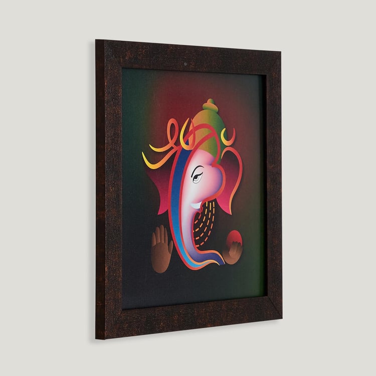 Corsica Mystic India Ganesha Wooden Picture Frame - 35x35cm