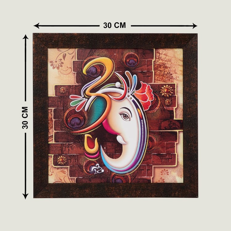 Corsica Mystic India Ganesha Wooden Picture Frame - 35x35cm
