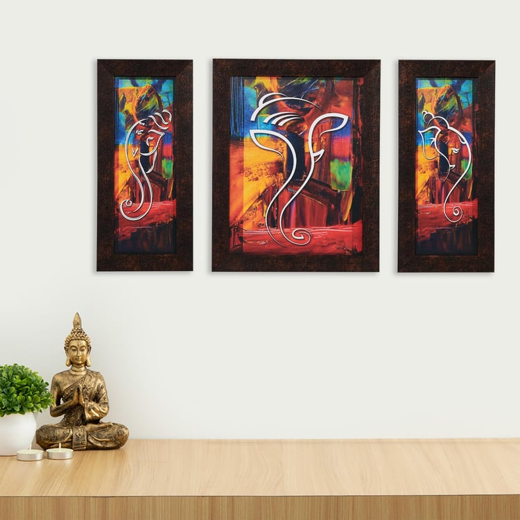 Corsica Vivid Set of 3 Ganesha Picture Frames