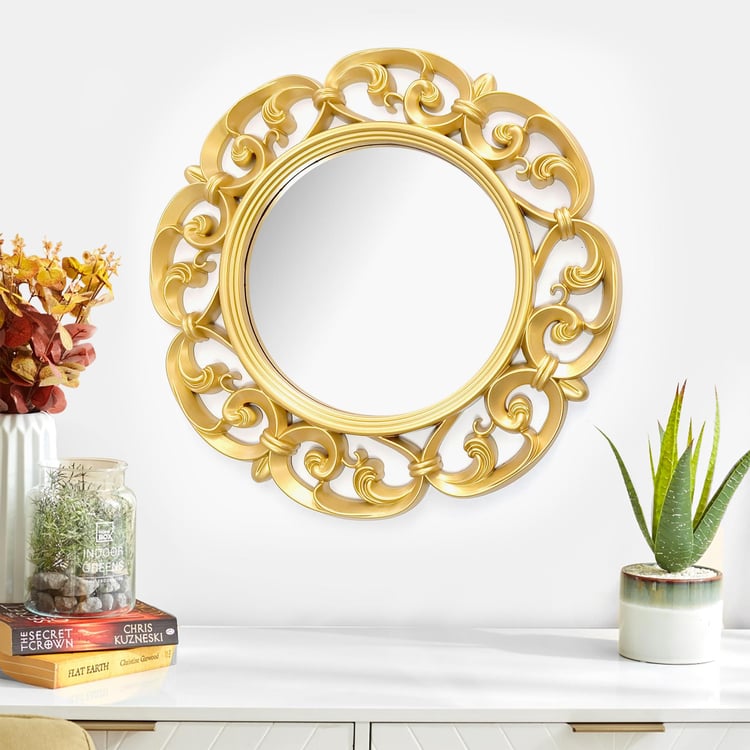 Corsica Swirl Round Wall Mirror