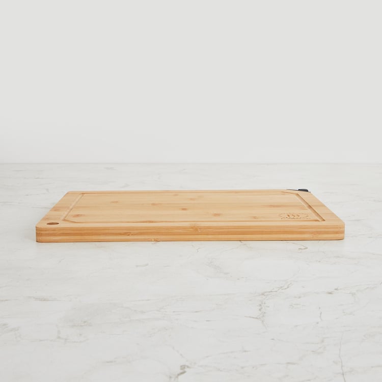 Chef Special Bamboo Chopping Board with Knife Sharpener