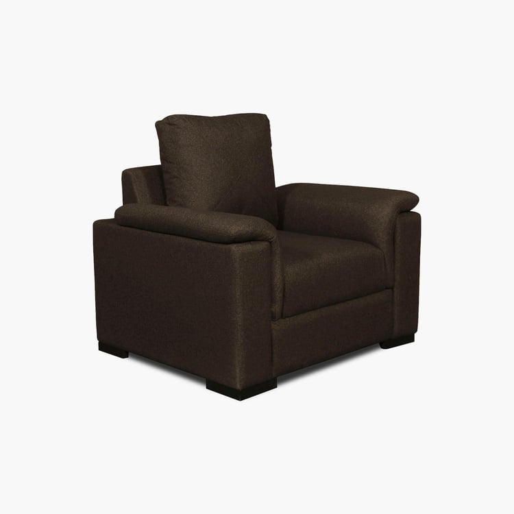 Lupin Fabric 1-Seater Sofa - Brown