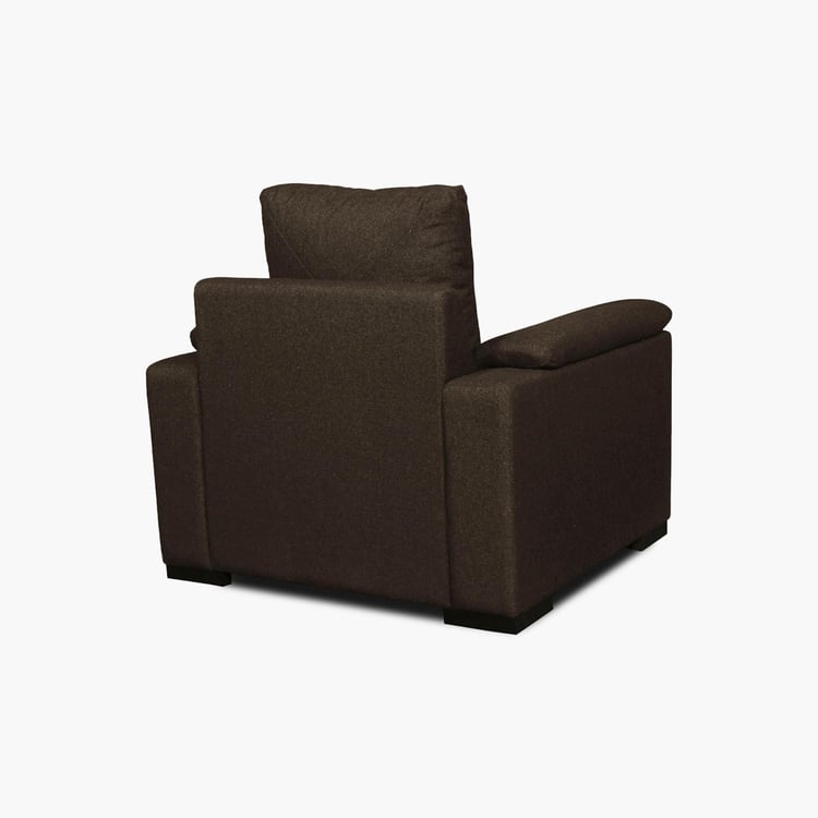 Lupin Fabric 1-Seater Sofa - Brown
