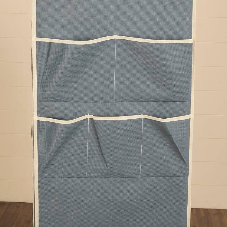 Helios Archer Fabric 2-Door Collapsible Wardrobe - Grey