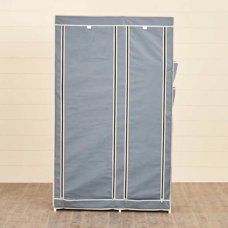 Helios Opus Fabric 2-Door Collapsible Wardrobe - Grey