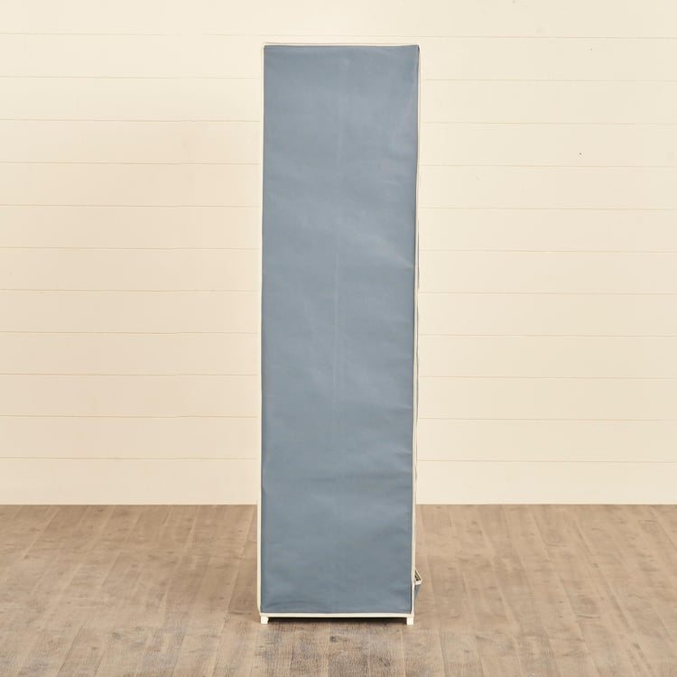 Helios Opus Fabric 2-Door Collapsible Wardrobe - Grey